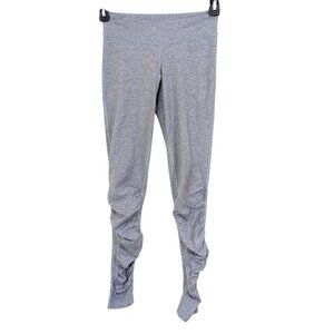 Ivivva by Lululemon Girls Size 12 Gray Leggings With Ruched Accent